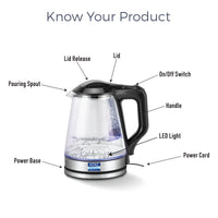 KENT Electric Kettle Glass