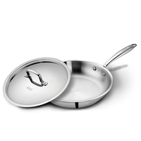 KENT Tri-Ply Frying Pan with SS Lid 24cm