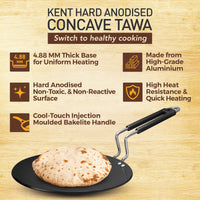 KENT Hard Anodised Roti Tawa 25cm