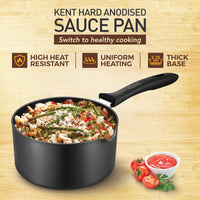 KENT Hard Anodised Sauce Pan 2L