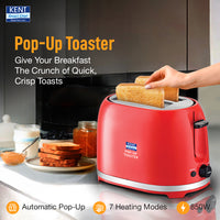 KENT Pop up Toaster Red