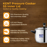 KENT SS Pressure Cooker Inner Lid 5 Ltr